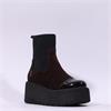 Marco Moreo Vale Stretch Toe Cap Boot - Burgundy Suede